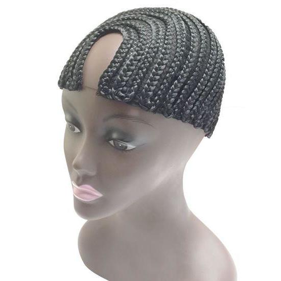 Qfitt U-Part Style Cornrow Cap #5023 Black