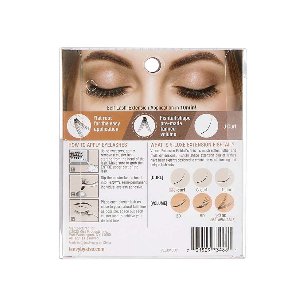 KISS V Luxe 30D Cluster Lash Extension Lashes Medium #VLEI06