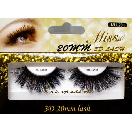Miss Lashes 3D 20mm Lash - MLL201