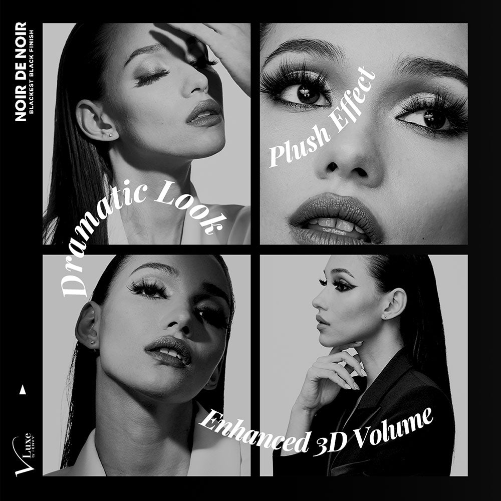 KISS V Luxe Noir De Noir Blackest Black Lashes "Noir Crepon" #VNN05