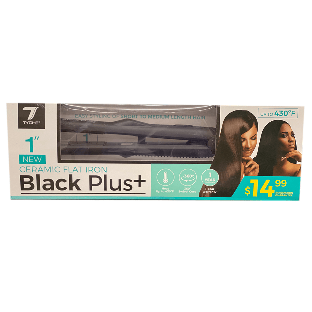 Tyche Black Plus 1" Ceramic Flat Iron