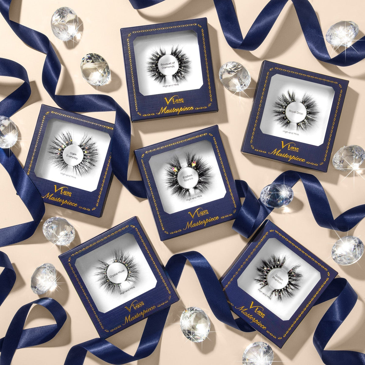 KISS V Luxe Masterpiece Mink Lashes "Bouquet Of Diamonds" #VMP03