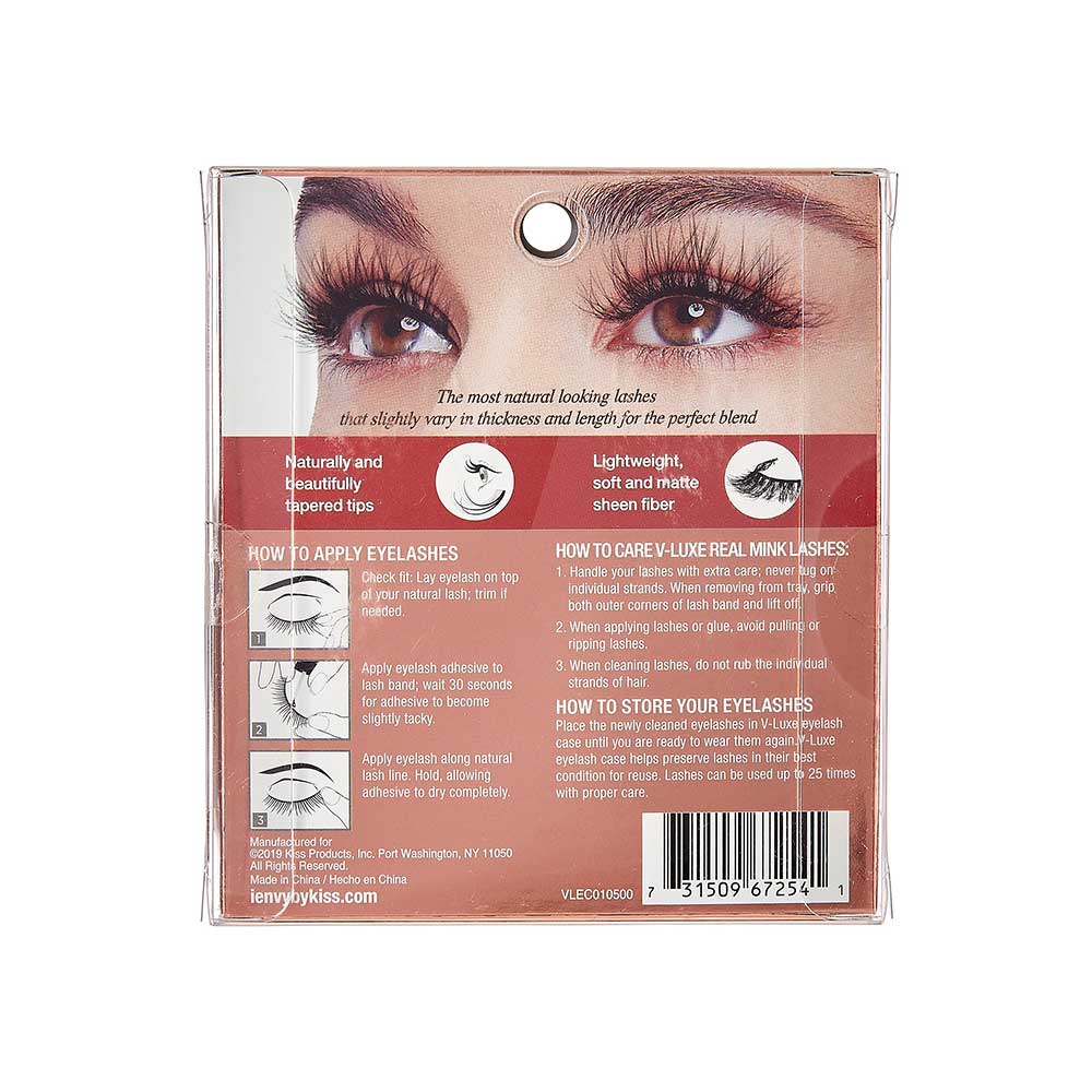 KISS V Luxe Real Mink Lashes "Rose Or Gold" #VLEC01