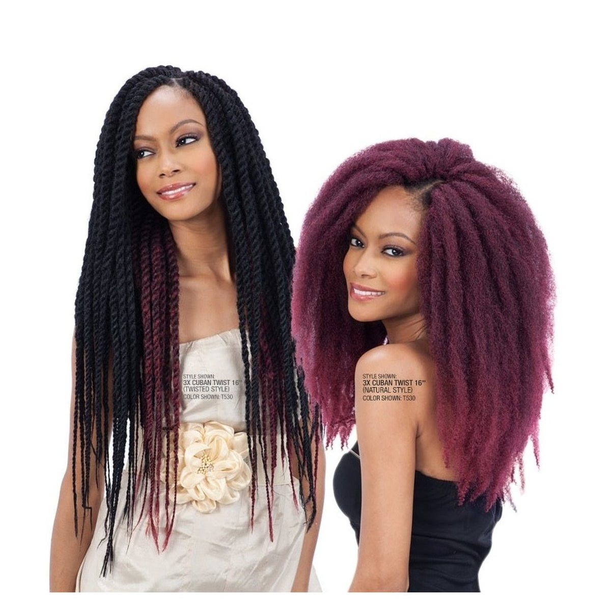 Model Model 3X Cuban Twist Braid 16"