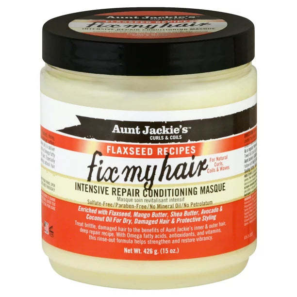 Aunt Jackies Flaxseed Fix My Hair Repair Masque, 15 Oz