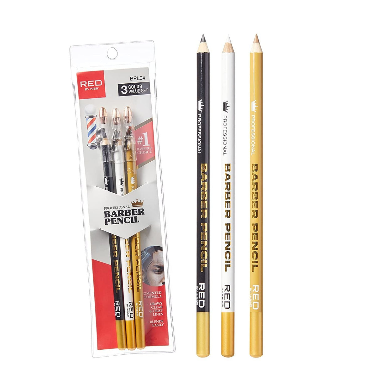 Red By Kiss 3PCS Barber Pencil