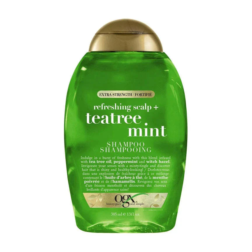 Ogx Extra Strength Tea Tree Mint Shampoo 13 Oz.