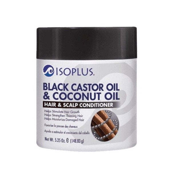 Isoplus Black Castor Oil & Coconut Oil Hair & Scalp Conditioner 5.25 Oz