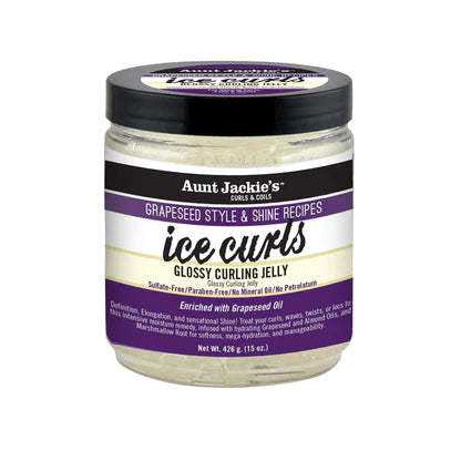 Aunt Jackie's Grapeseed Style Ice Curls Glossy Curling Jelly 15 Oz
