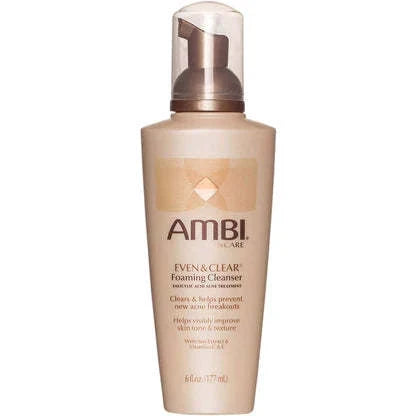 Ambi Even Clear Foaming Cleanser, 6 Oz.