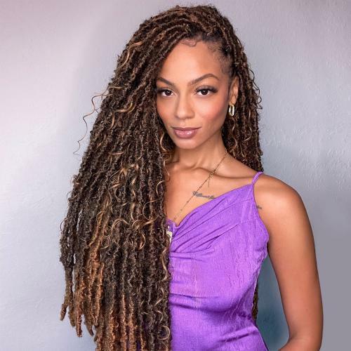 Bobbi Boss Human Hair Blend Crochet Braids HBF001 HF Deep Curl Boho 26"