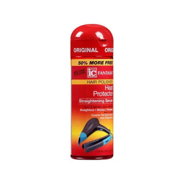 Fantasia IC Hair Polisher Heat Protector Straightening Serum, 6 Oz