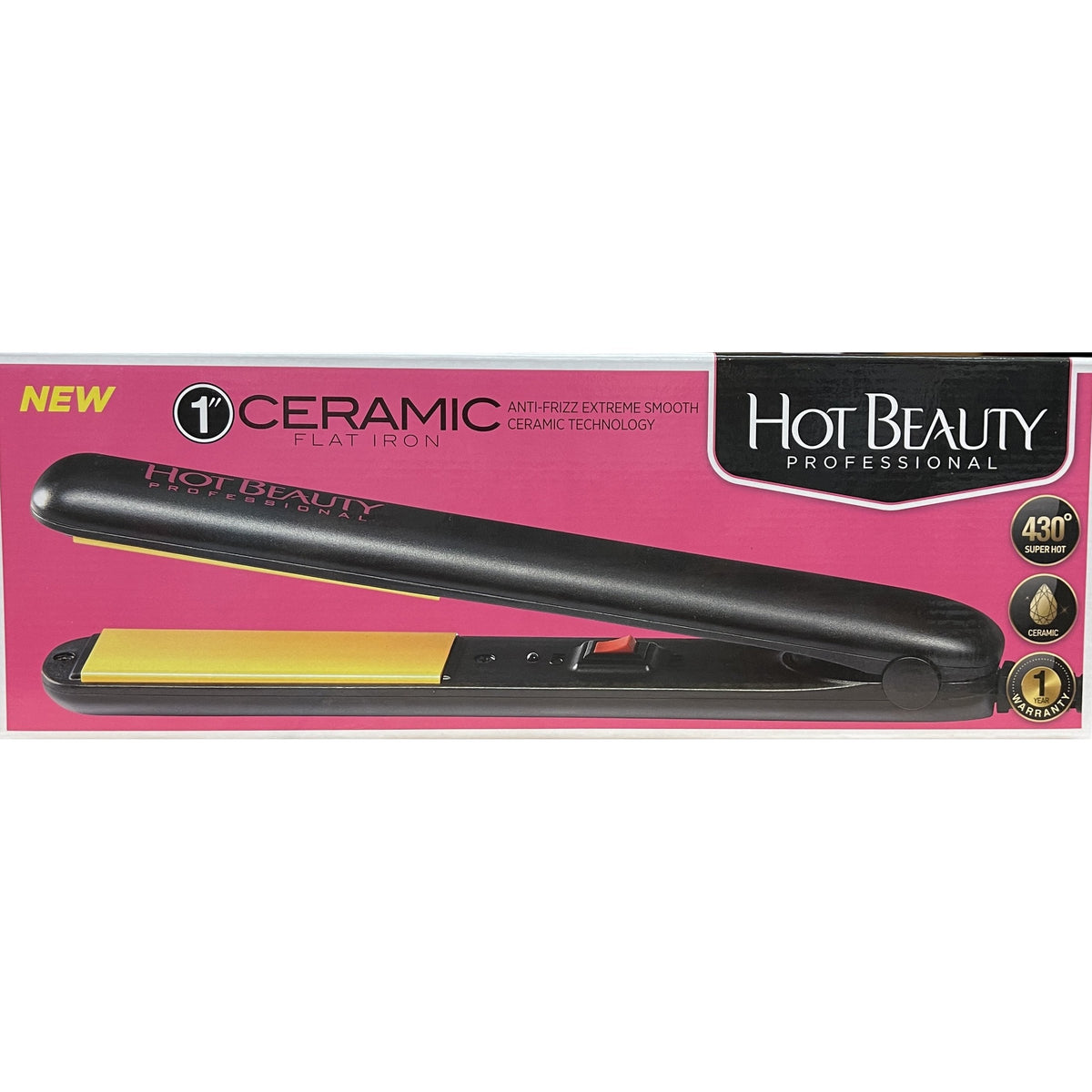 HOT BEAUTY PROFESSIONAL | Ceramic Flat Iron 1"