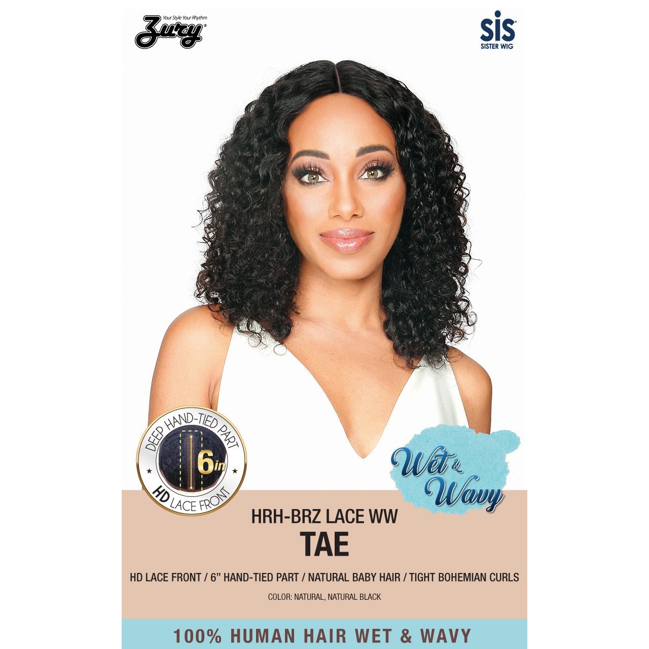100% Human Hair Brazilian Lace Wet & Wavy - TAE