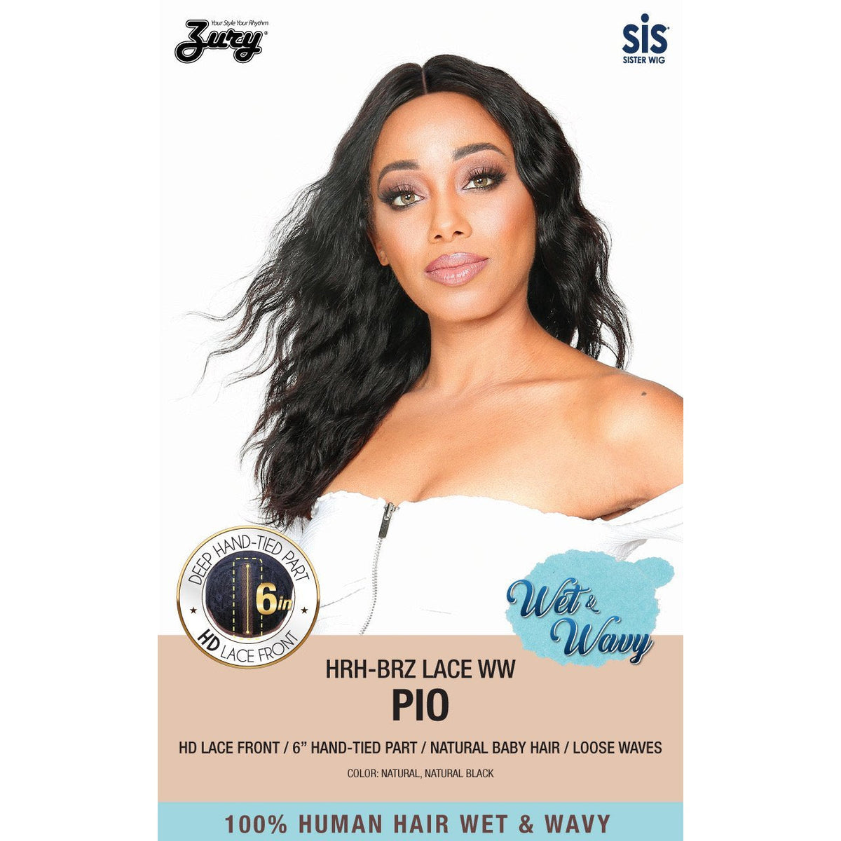 100% Human Hair Brazilian Lace Wet & Wavy - PIO