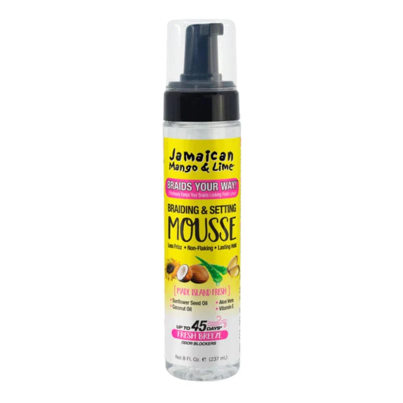 JAMAICAN MANGO & LIME | Braids Your Way! Braiding & Setting Mousse 8oz