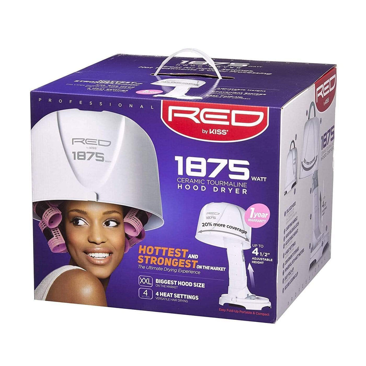 RED BY KISS | 1875w Ceramic Tourmaline Hood Dryer