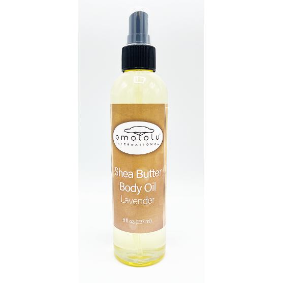 Omololu Shea Butter Body Oil - Lavender - 8oz.
