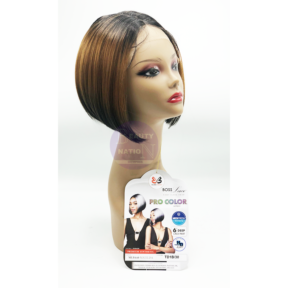 Bobbi Boss Synthetic HD Deep Part Lace Wig - MLF640 MATILDA