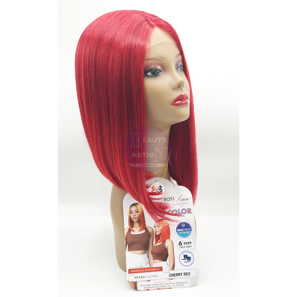 Bobbi Boss Synthetic HD Deep Part Lace Wig - MLF641 AUDRA