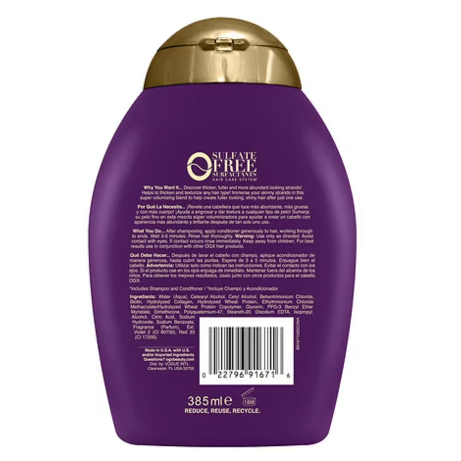 Ogx Thick & Full + Biotin & Collagen Volumizing Conditioner 13 Oz