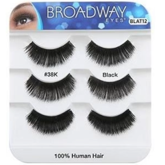 KISS Broadway 100% Human Hair Lashes Trio Pack - BLAT12