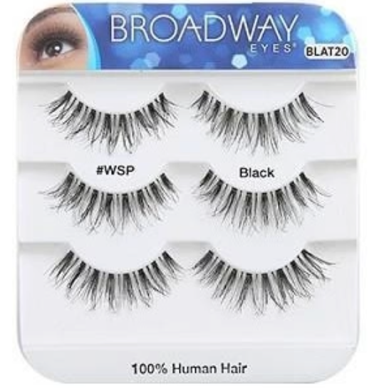 KISS Broadway 100% Human Hair Lashes Trio Pack - BLAT20