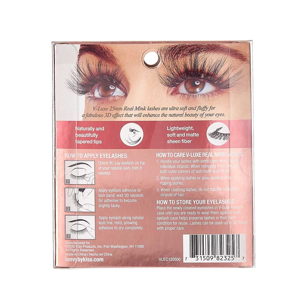 KISS V Luxe Real Mink Lashes "Touch Of Gold" #VLEC12