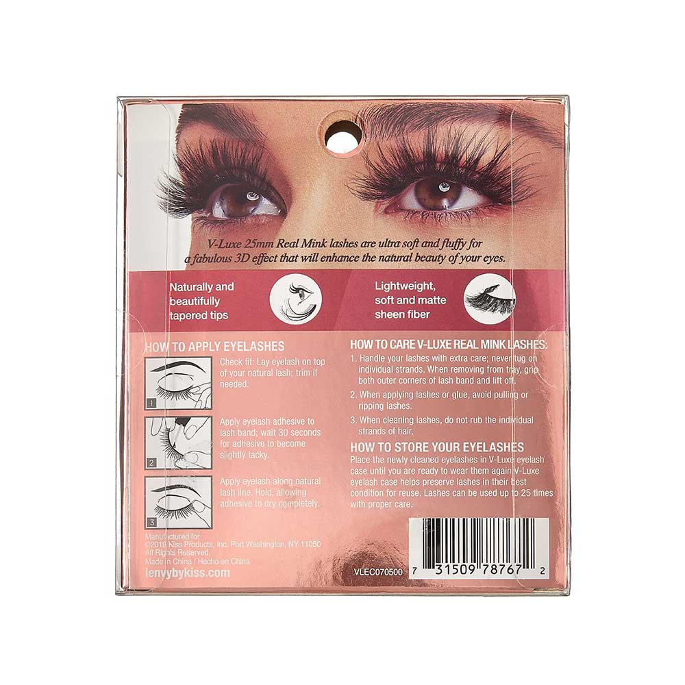 KISS V Luxe Real Mink Lashes "Cashmere Rose" #VLEC07