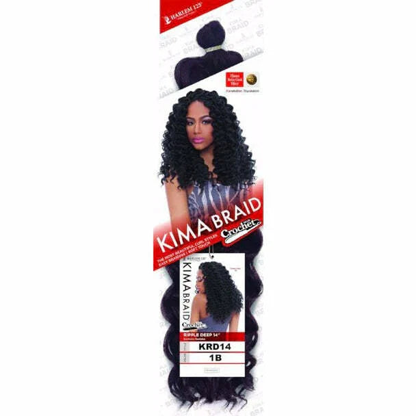 Harlem 125 Kima RIPPLE DEEP Crochet Braid 14 KRD14