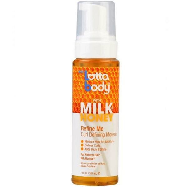 Lottabody Milk & Honey Refine Me Curl Defining Mousse 7 Fl Oz.