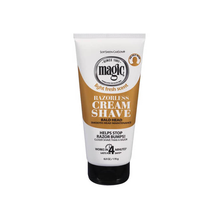 Magic Bald Head Razorless Cream Shave 6 OZ