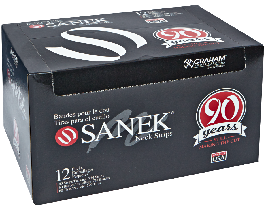 Graham Sanek Neck Strips 2.5" X 17.5" 12 Packs 60 Strips Each