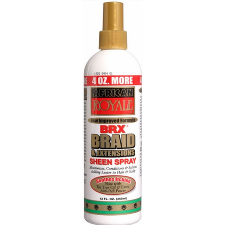 African Royale BRX Braid & Extensions Sheen Spray 12 Oz