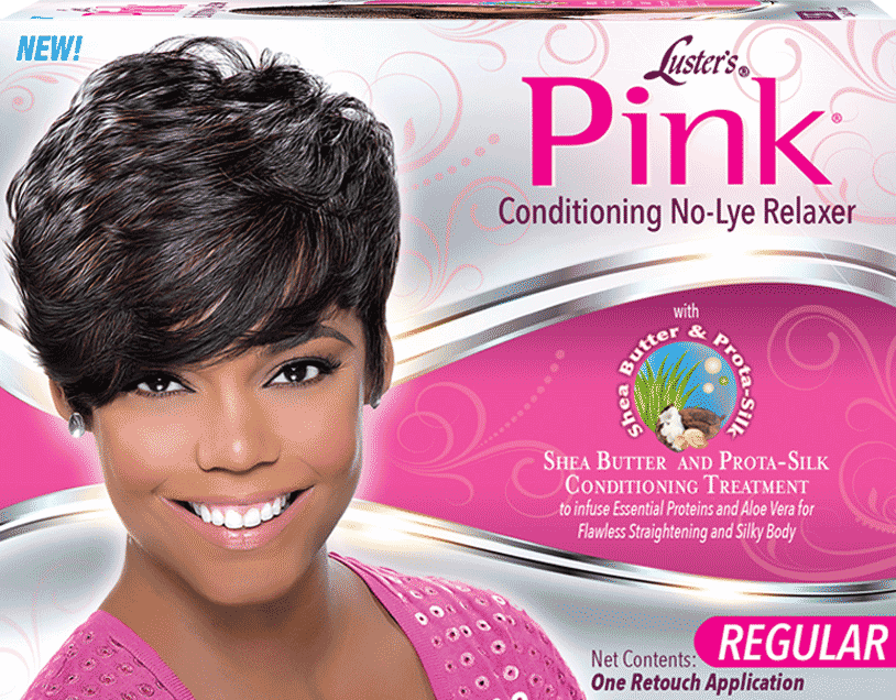 Pink® 1-Application Conditioning No-Lye Relaxer System With Shea Butter & Prota-Silk - Regular Or Super