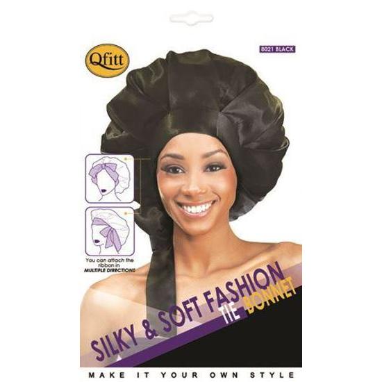  Qfitt Silky & Soft Fashion Tie Bonnet #8020/#8021
