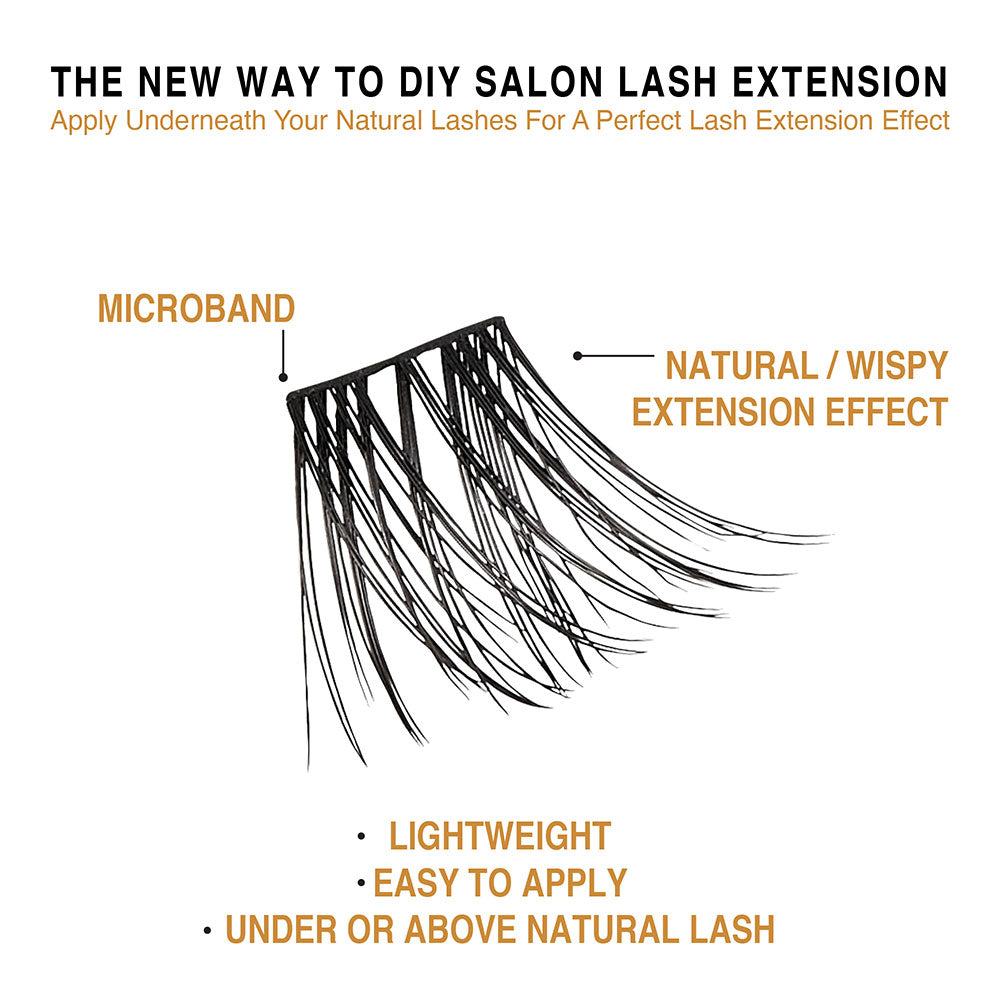 KISS V Luxe Extended Faux Mink Cluster Lashes #VE03