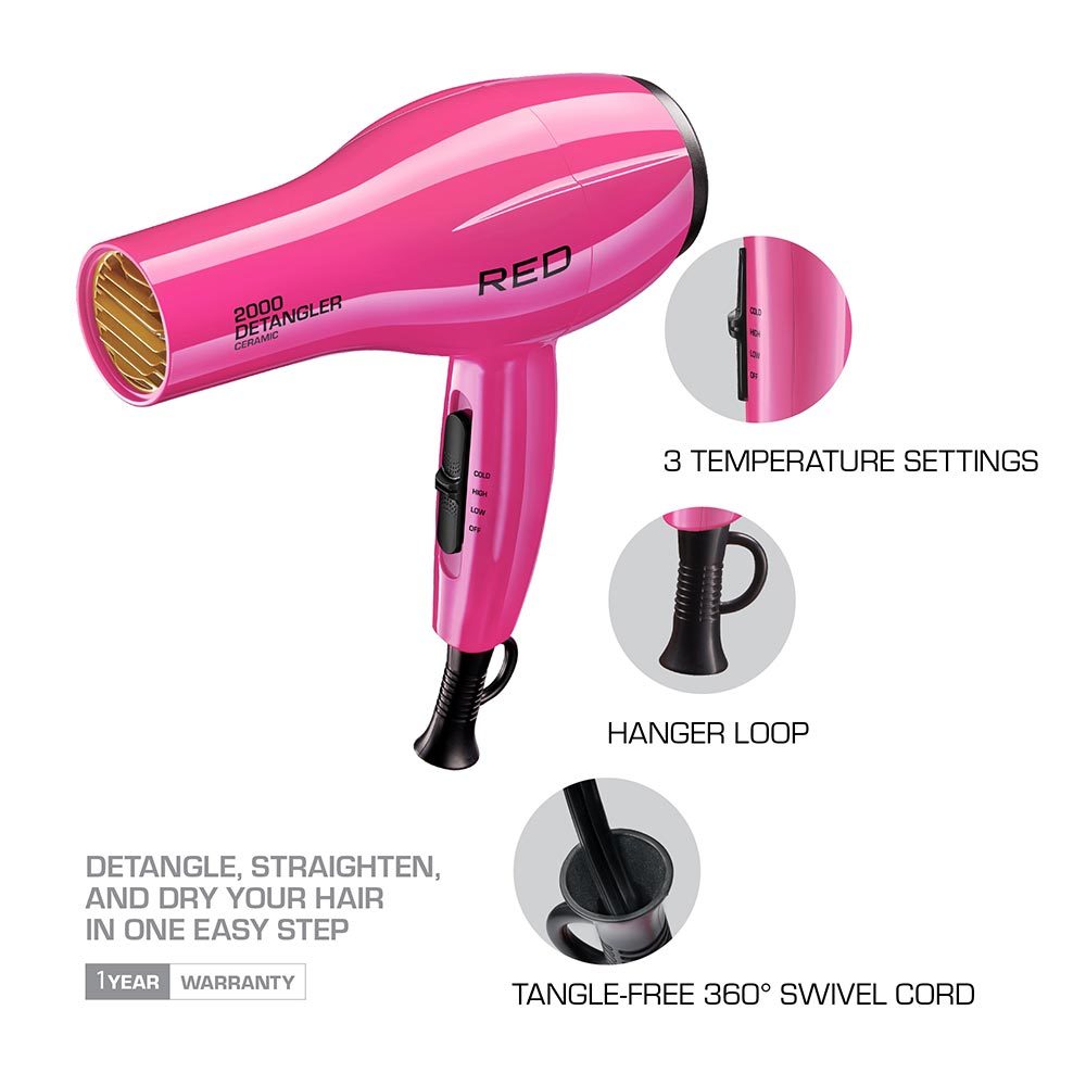  2000 Ceramic Detangler Dryer By KISS