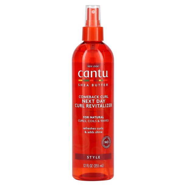  Cantu, Shea Butter For Natural Hair, Comeback Curl, Next Day Curl Revitalizer, 12 Fl Oz