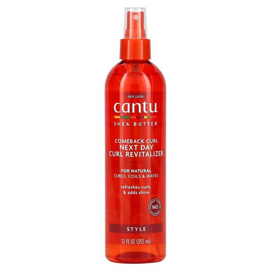  Cantu, Shea Butter For Natural Hair, Comeback Curl, Next Day Curl Revitalizer, 12 Fl Oz