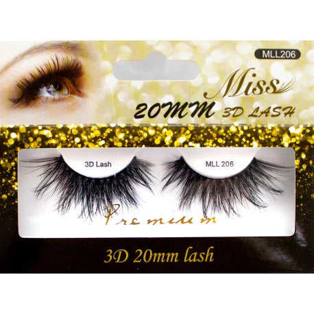  Miss Lashes 3D 20mm Lash - MLL206
