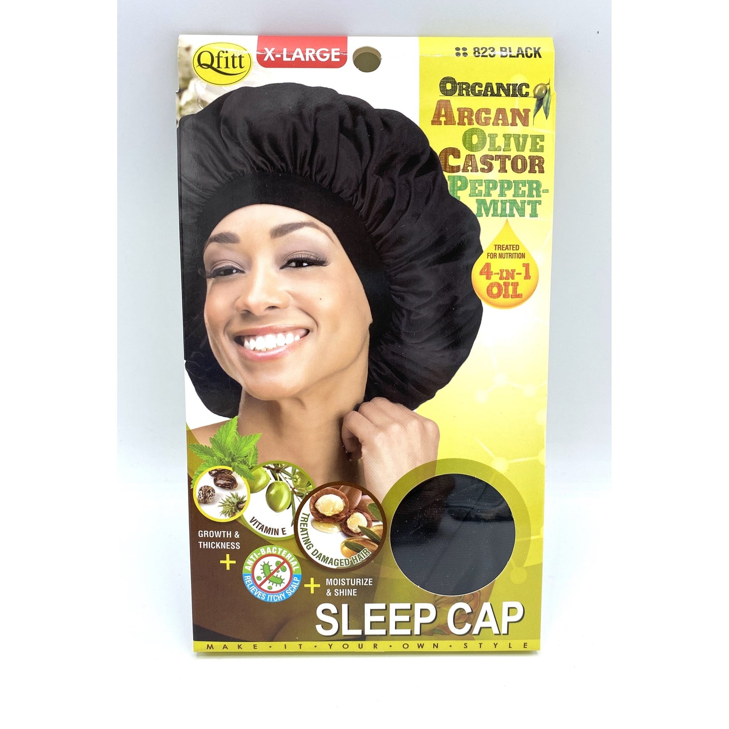  Qfitt 4 In 1 Oil Infused Sleep Cap #822/#823 XL