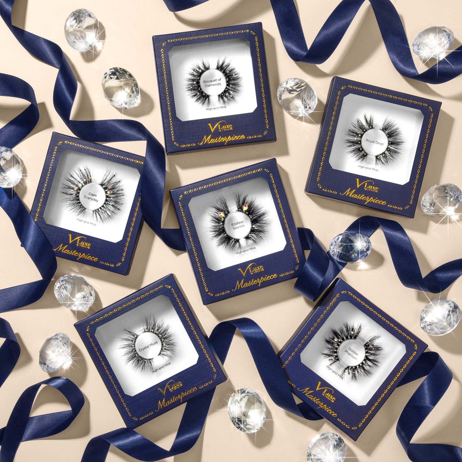 KISS V Luxe Masterpiece Mink Lashes "Bouquet Of Diamonds" #VMP03