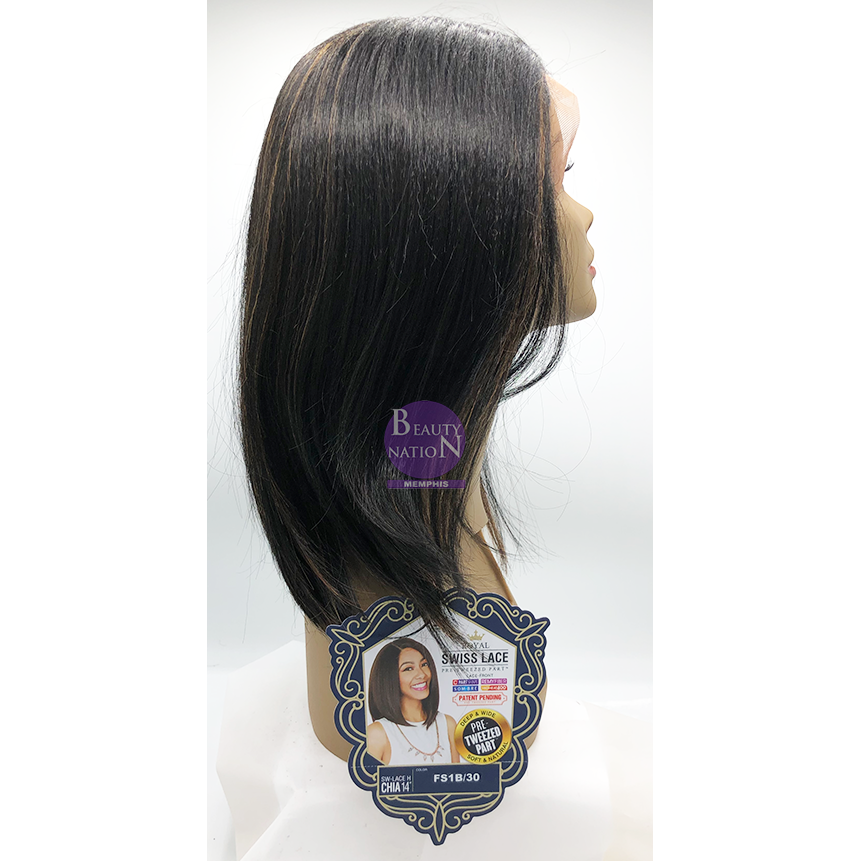  Zury Sis Royal Swiss Synthetic Hair Pre-Tweezed Lace Wig Chia 14"