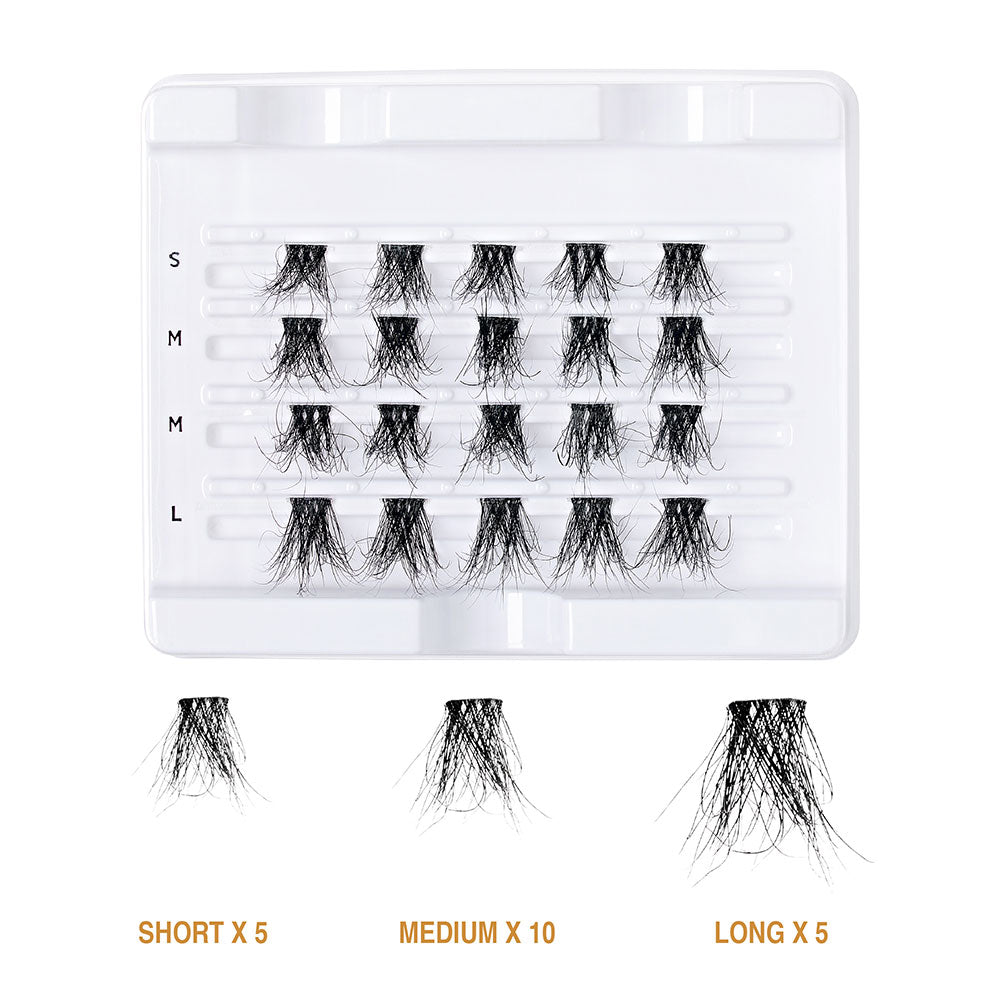 KISS V Luxe Extended Real Mink Cluster Lashes #VEM03