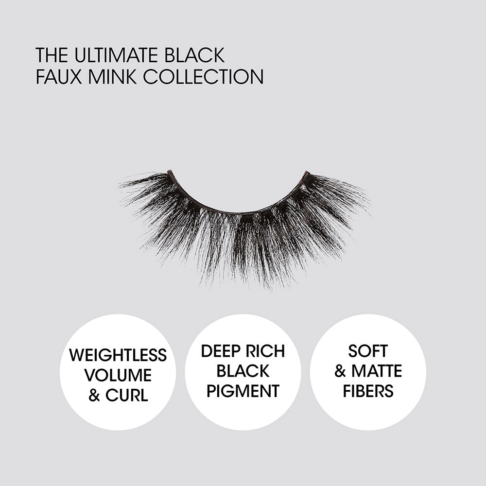 KISS V Luxe Noir De Noir Blackest Black Lashes "Noir Moire" #VNN08