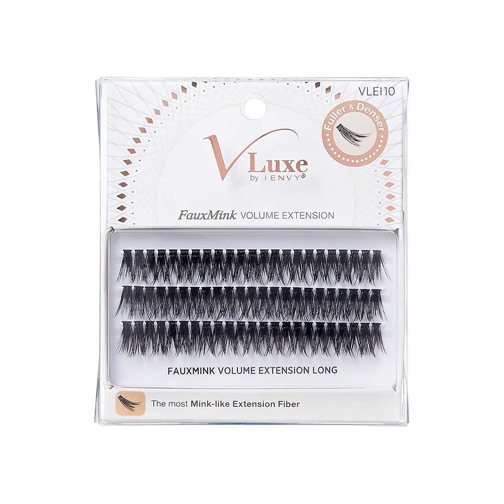 KISS V Luxe Faux Mink Volume Extension Cluster Lashes Long #VLEI10