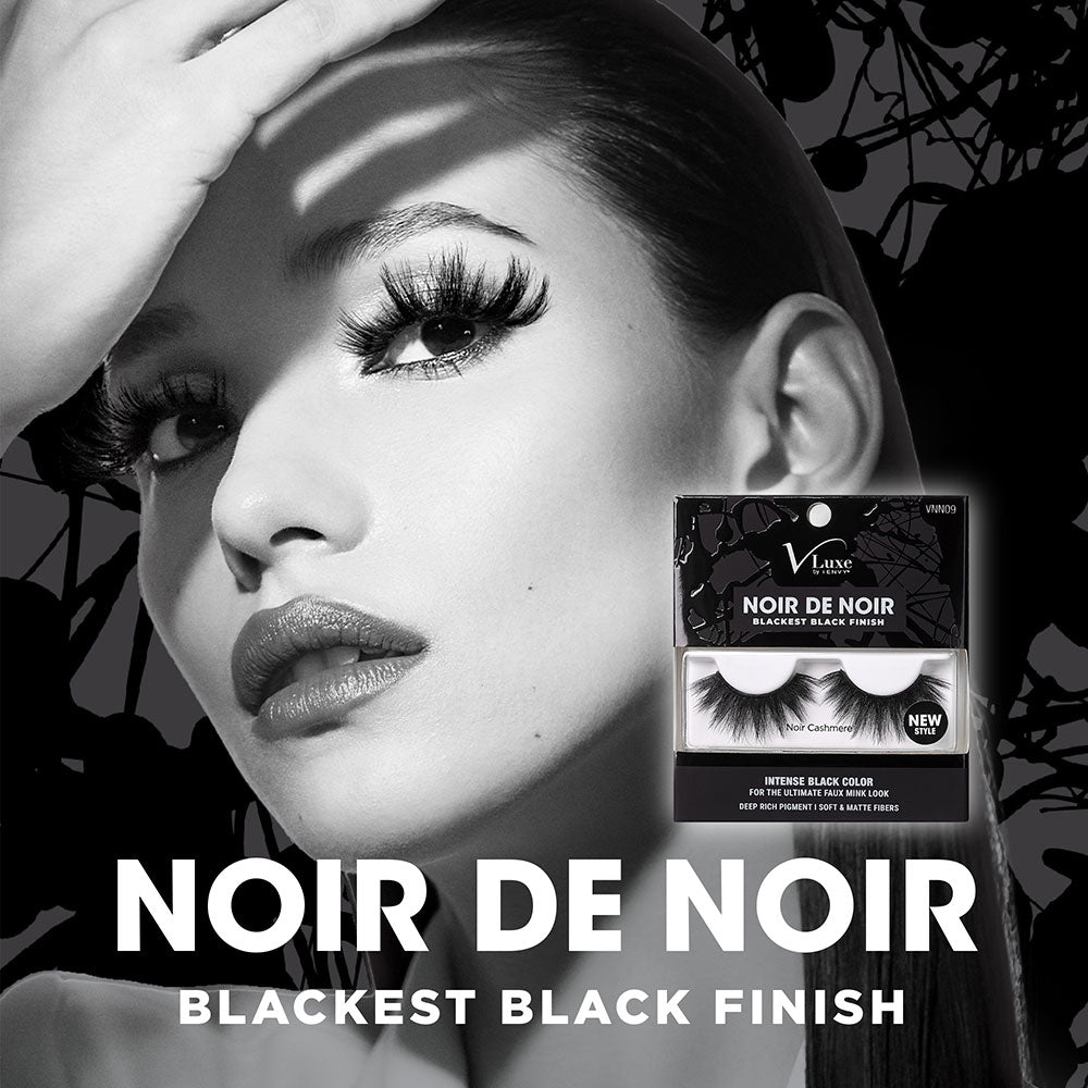 KISS V Luxe Noir De Noir Blackest Black Lashes "Noir Cashmere" #VNN09