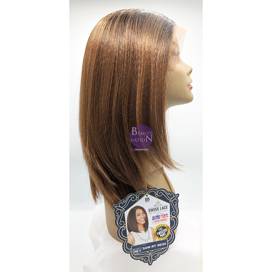  Zury Sis Royal Swiss Synthetic Hair Pre-Tweezed Lace Wig Chia 14"
