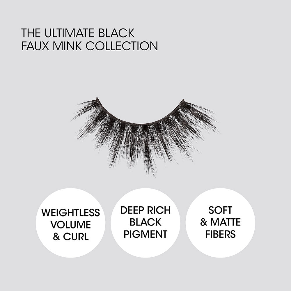 KISS V Luxe Noir De Noir Blackest Black Lashes "Noir Boucle" #VNN06